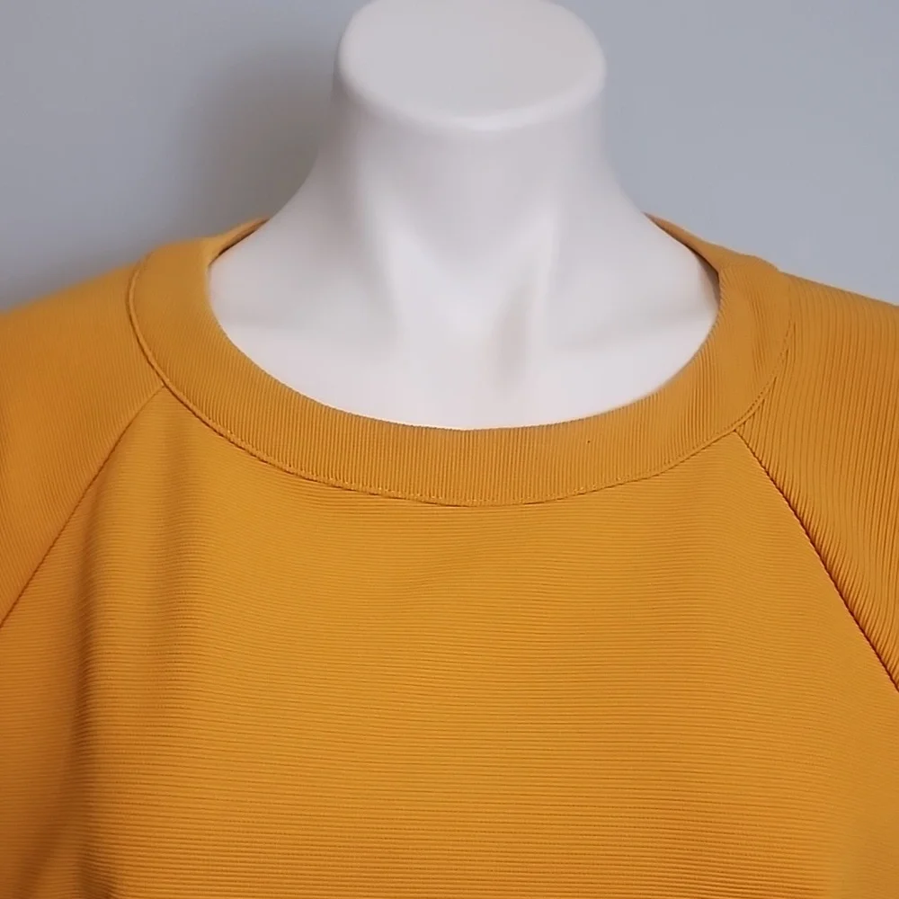 Mustard Seed Yellow Embroidered Bird Crop Top - Picture 3 of 12